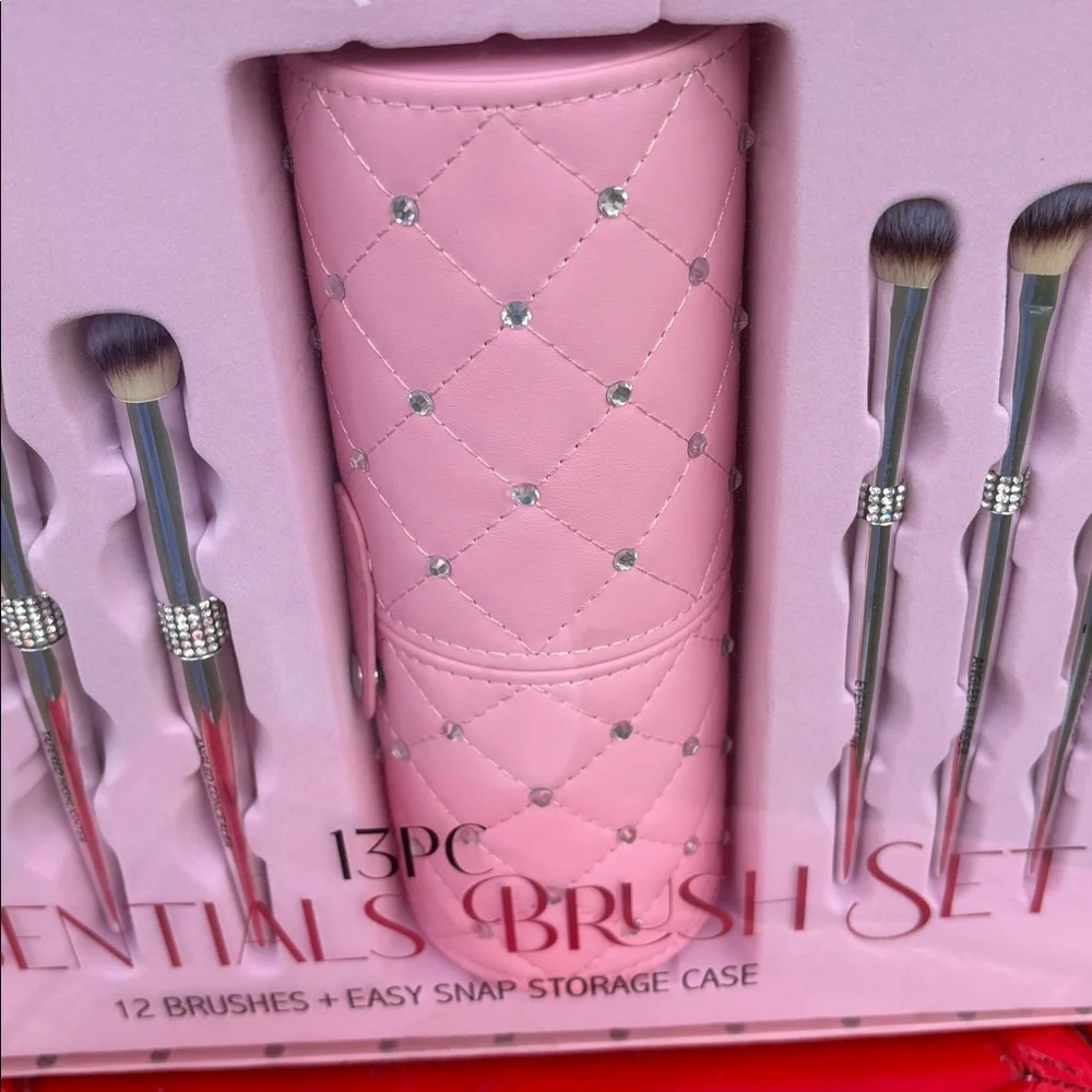 Makeup Bling Brushes NWT 12 Brushes and Container